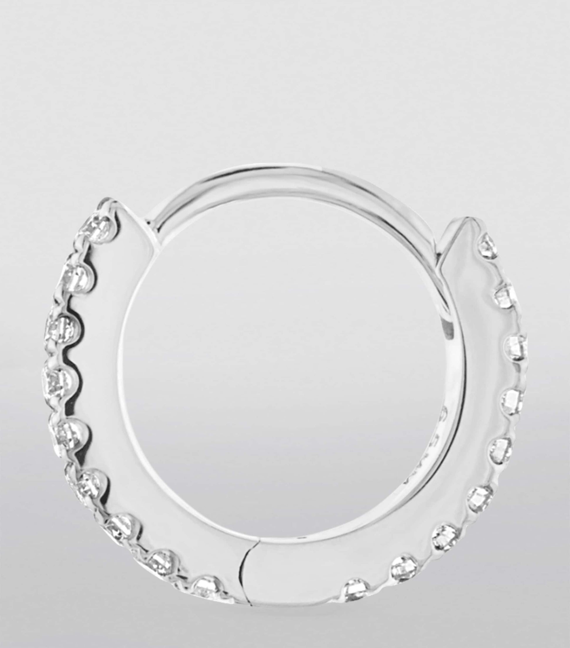 Maria Tash Diamond Eternity Single Hoop Earring (6.5mm)