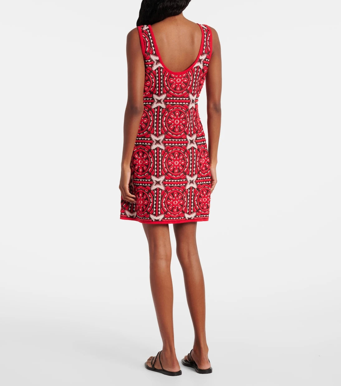 La DoubleJ - Sole Star cotton-blend jacquard minidress