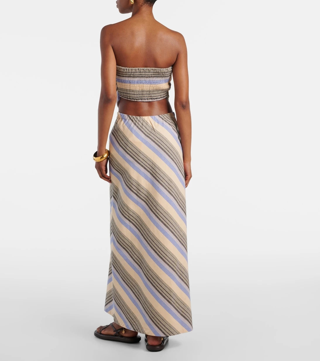 Faithfull - Antibes striped cotton and linen top