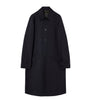 LOEWE Black Wool-Blend Reversible Overcoat