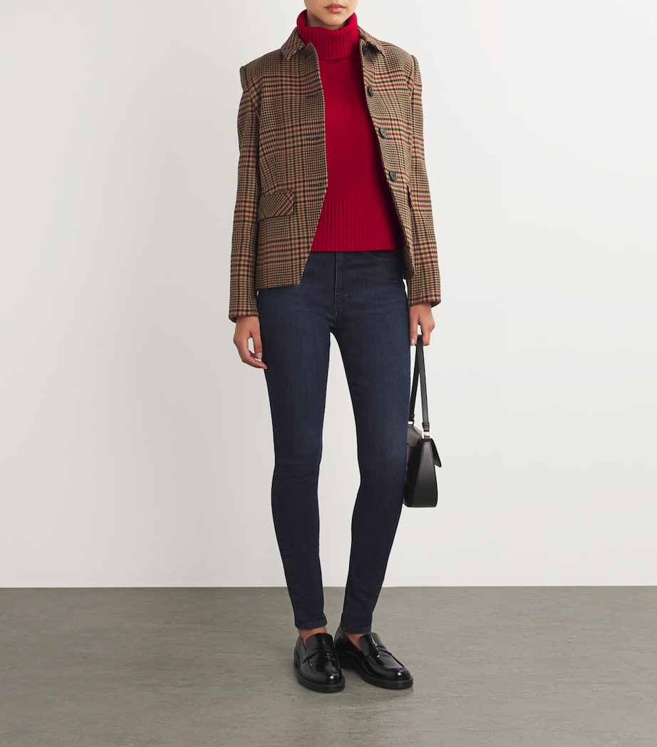 Veronica Beard Red Cashmere Mazzy Sweater Vest