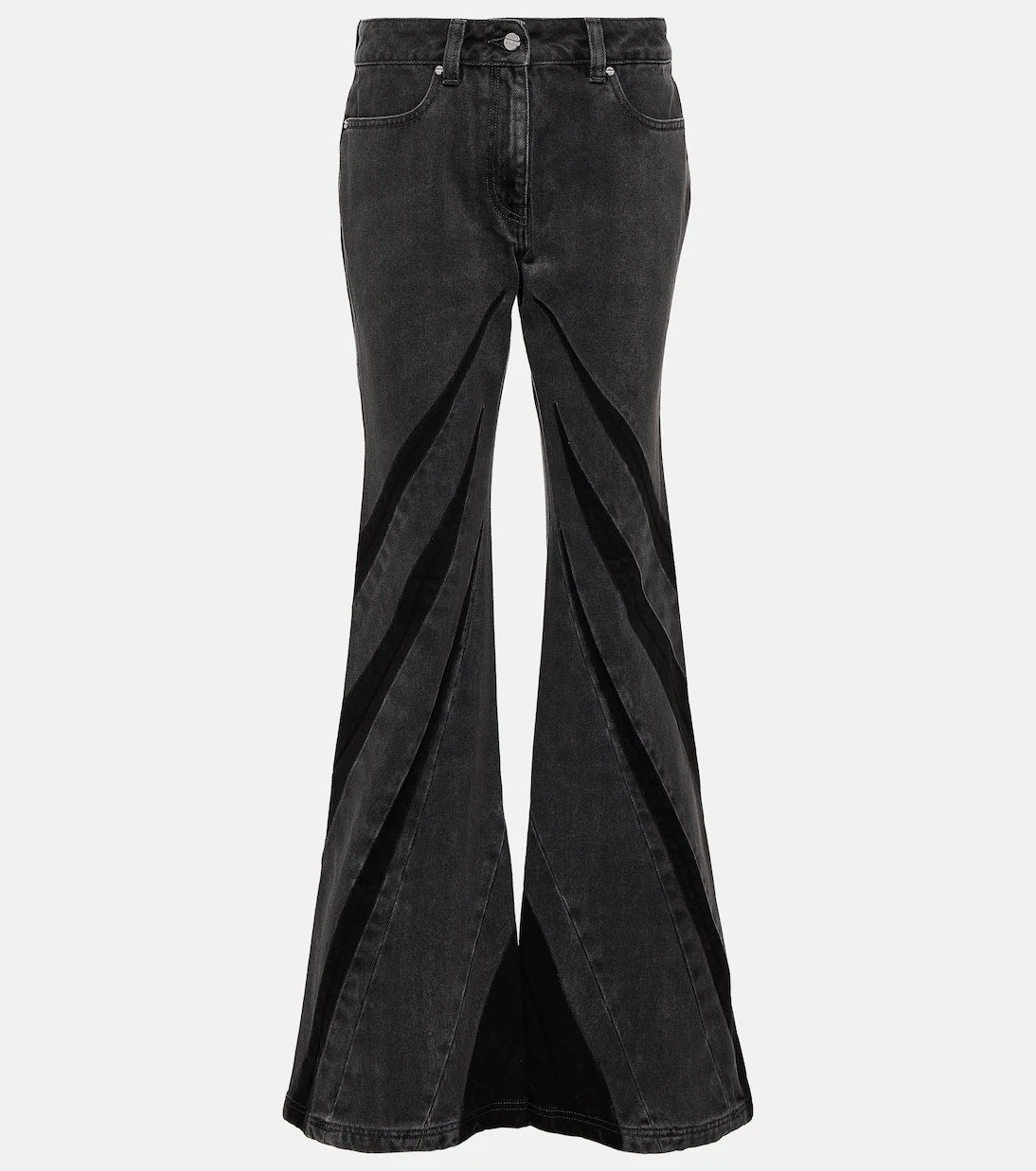 Dion Lee - Darted mid-rise flared jeans