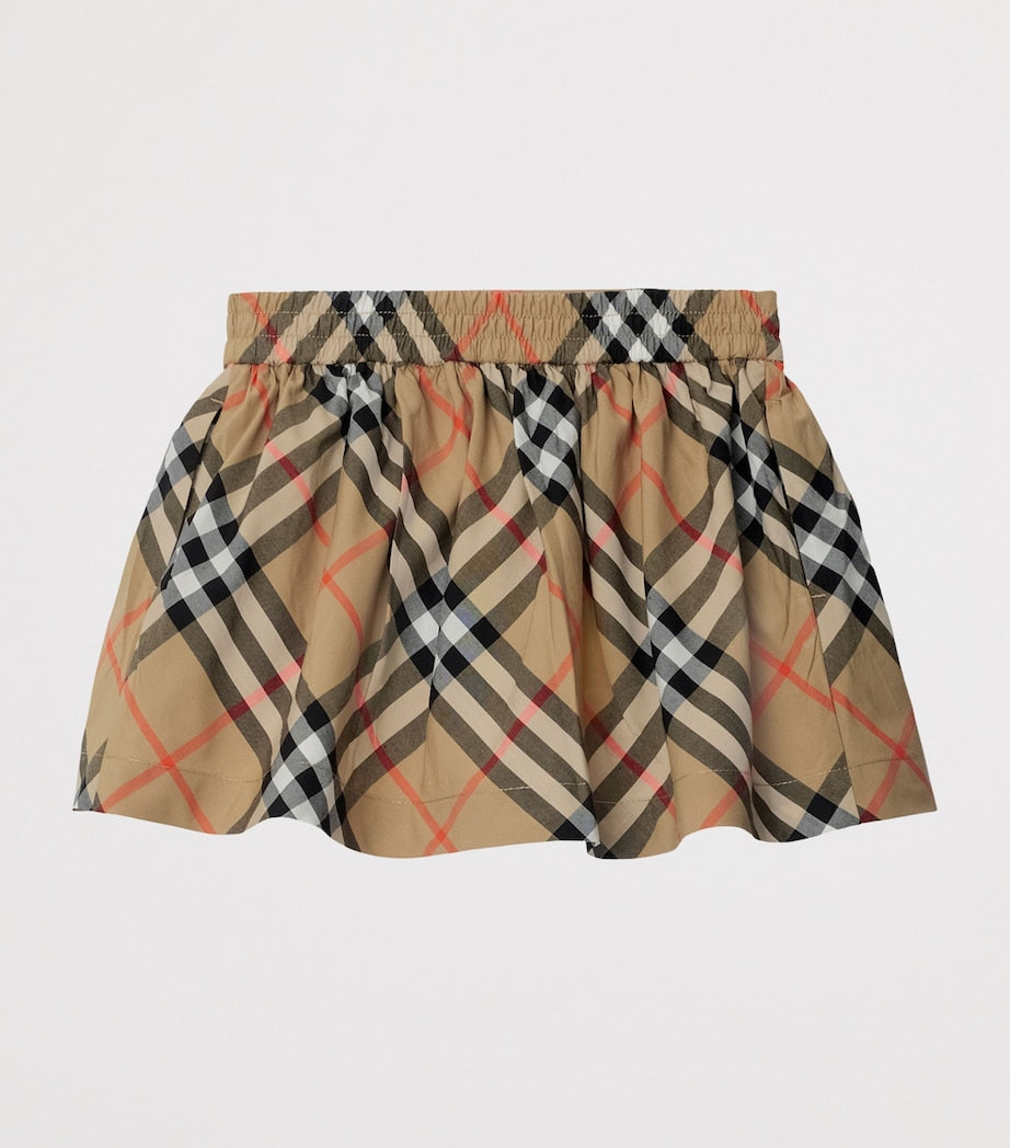 Burberry Kids Cotton Check Skirt (6-24 Months)