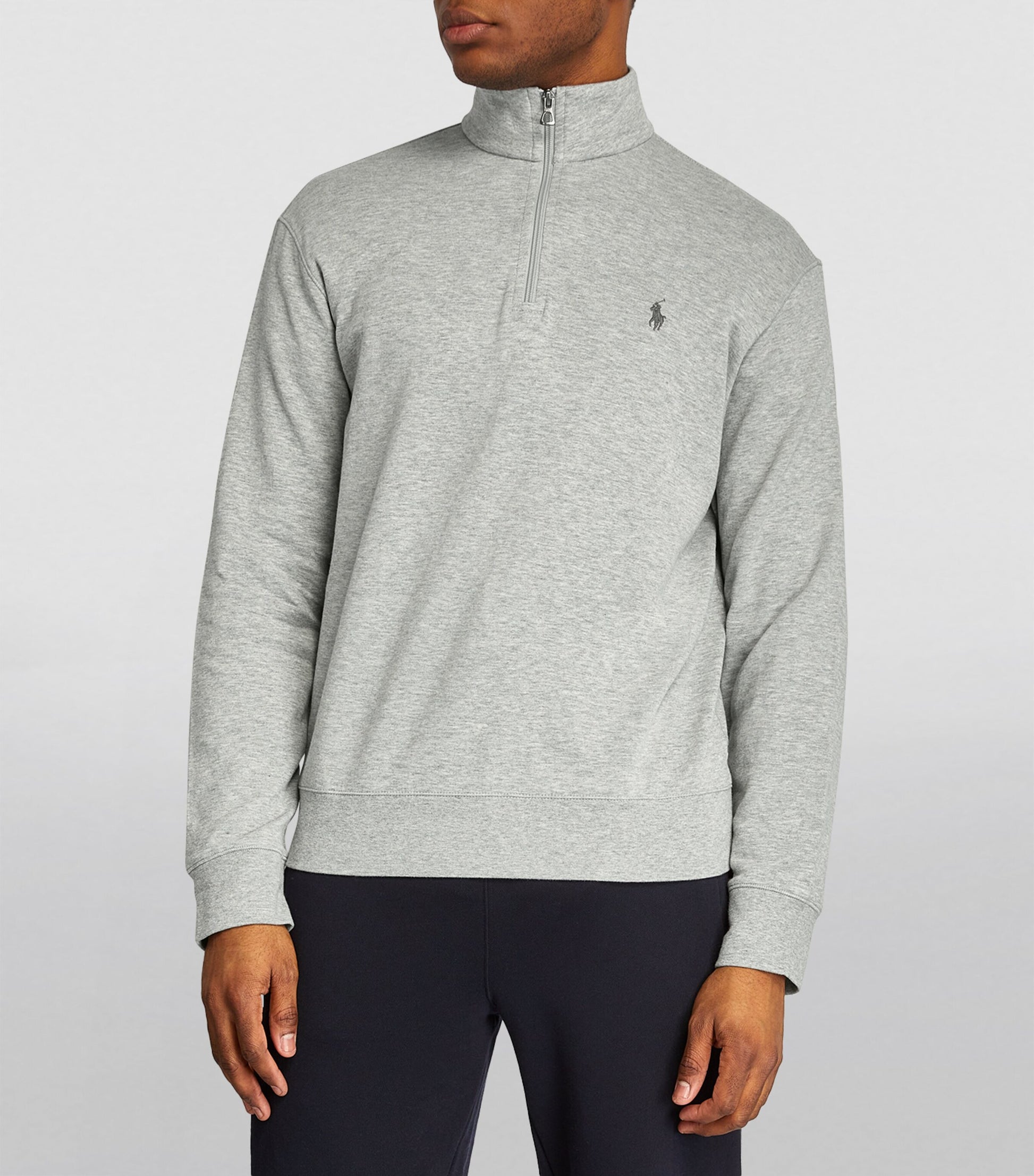 Polo Ralph Lauren Grey Quarter-Zip Sweatshirt