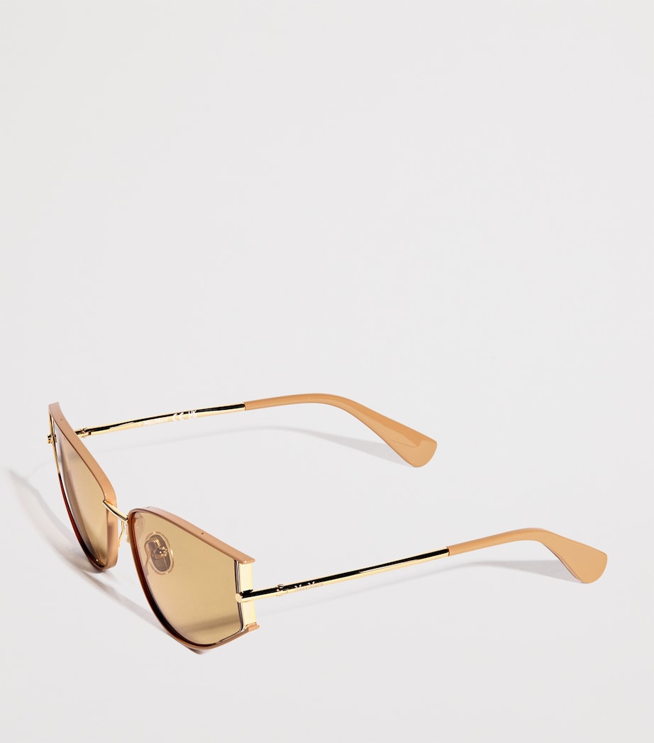 Max Mara Beige Cat-Eye Sunglasses