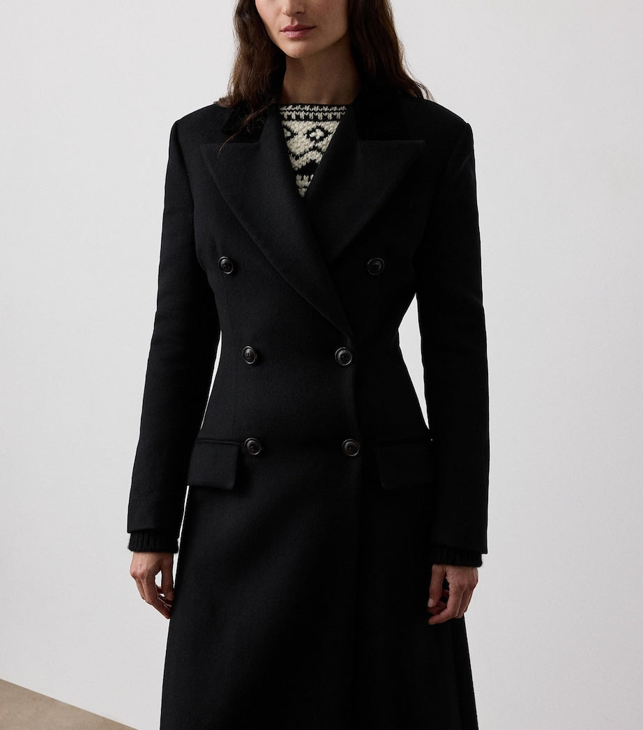 Ralph Lauren Collection Black Wool-Cashmere Anthony Coat