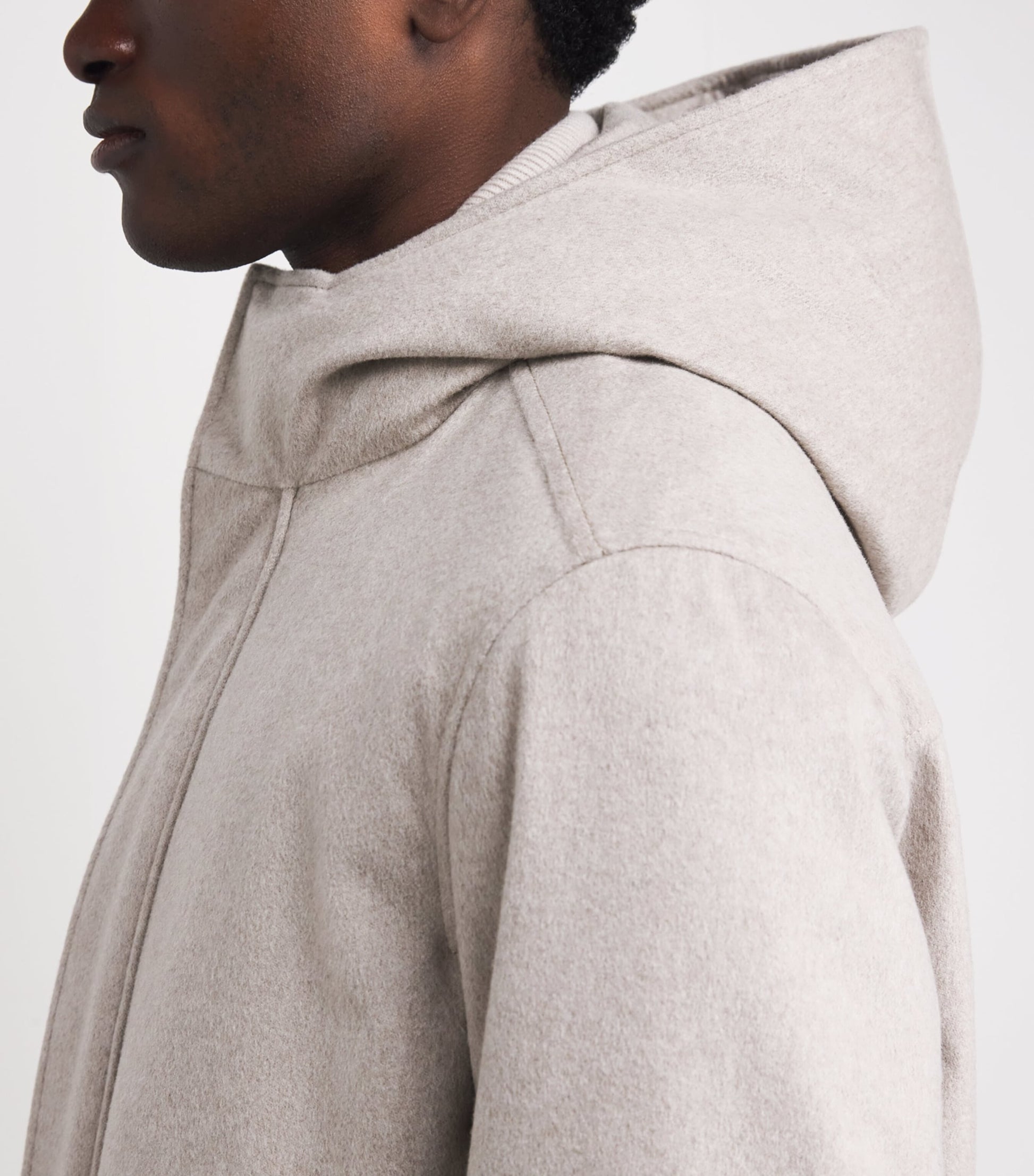 Agnona Beige Cashmere-Silk Stormlight Parka