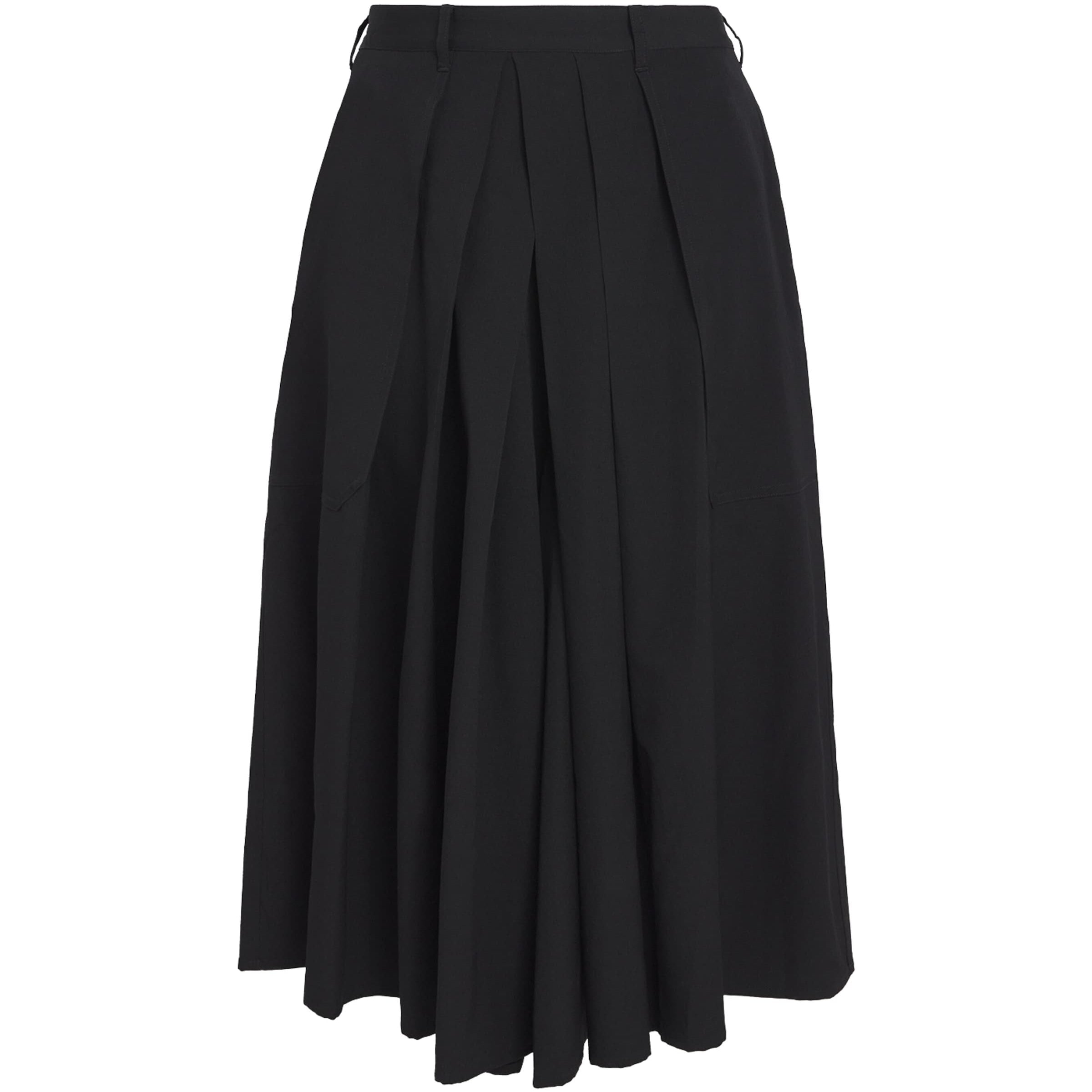 Wool Hakama Wide-Leg Trousers