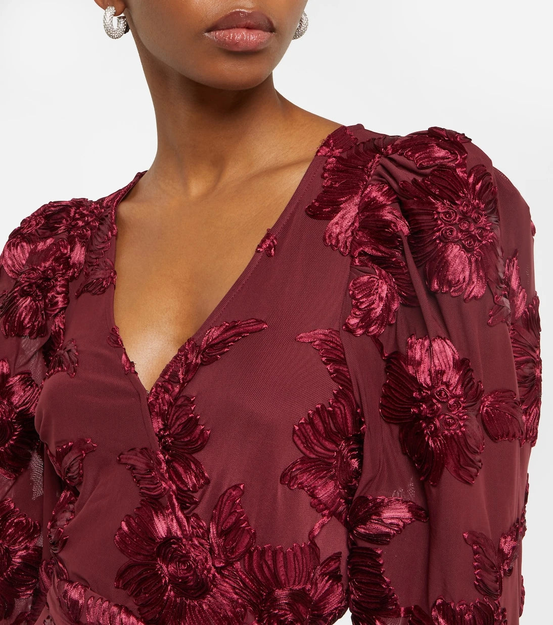 Rotate - Mesh midi dress