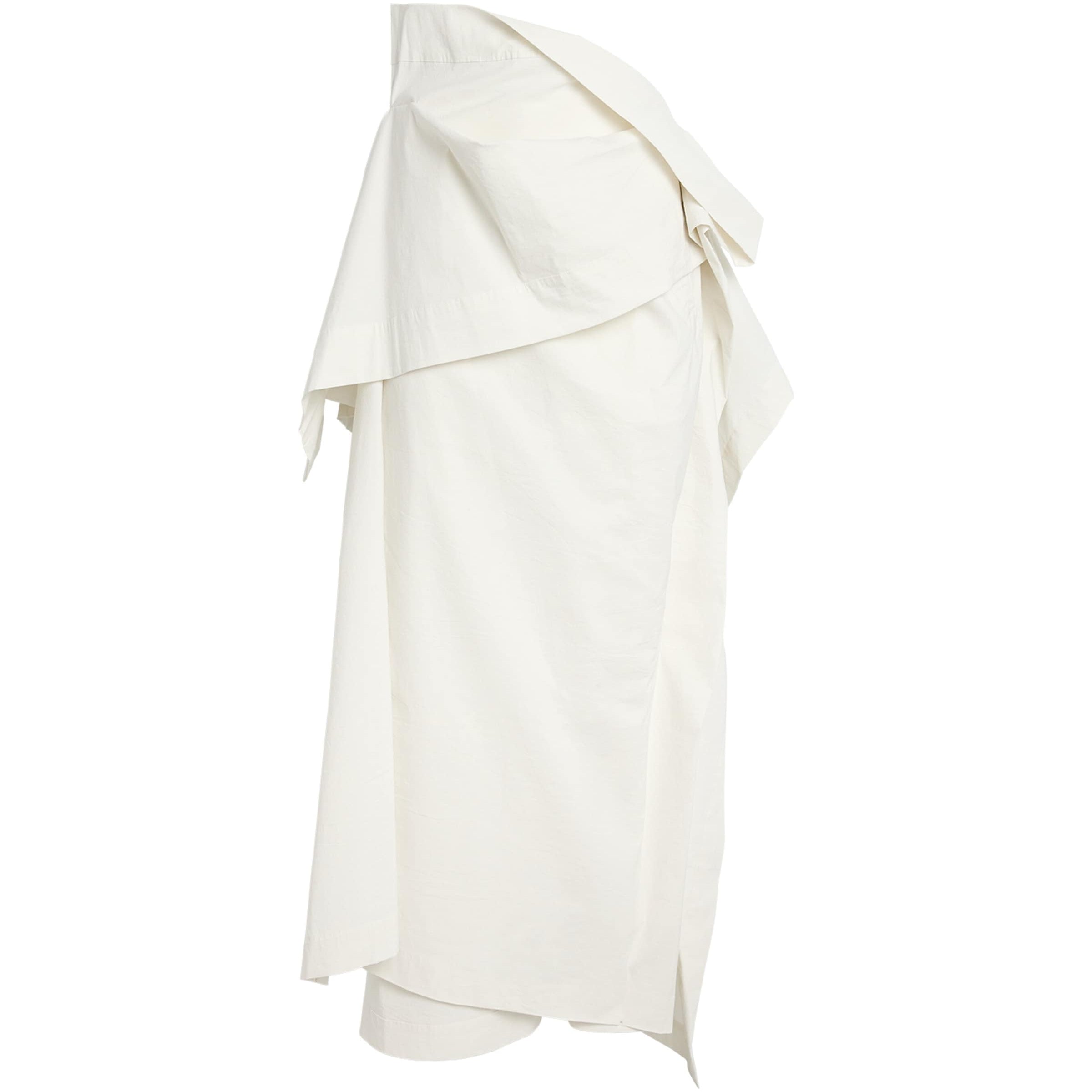 Neutral Collapsing Sculpture Maxi Skirt