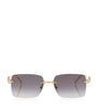 Cartier Gold Metal 06L001801 Rectangle Sunglasses