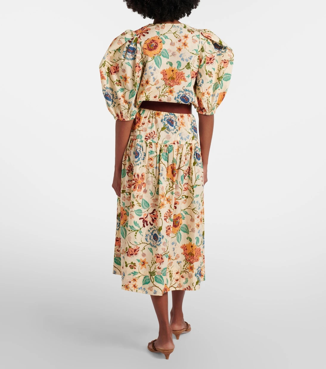 Ulla Johnson - Theodora floral cotton midi skirt