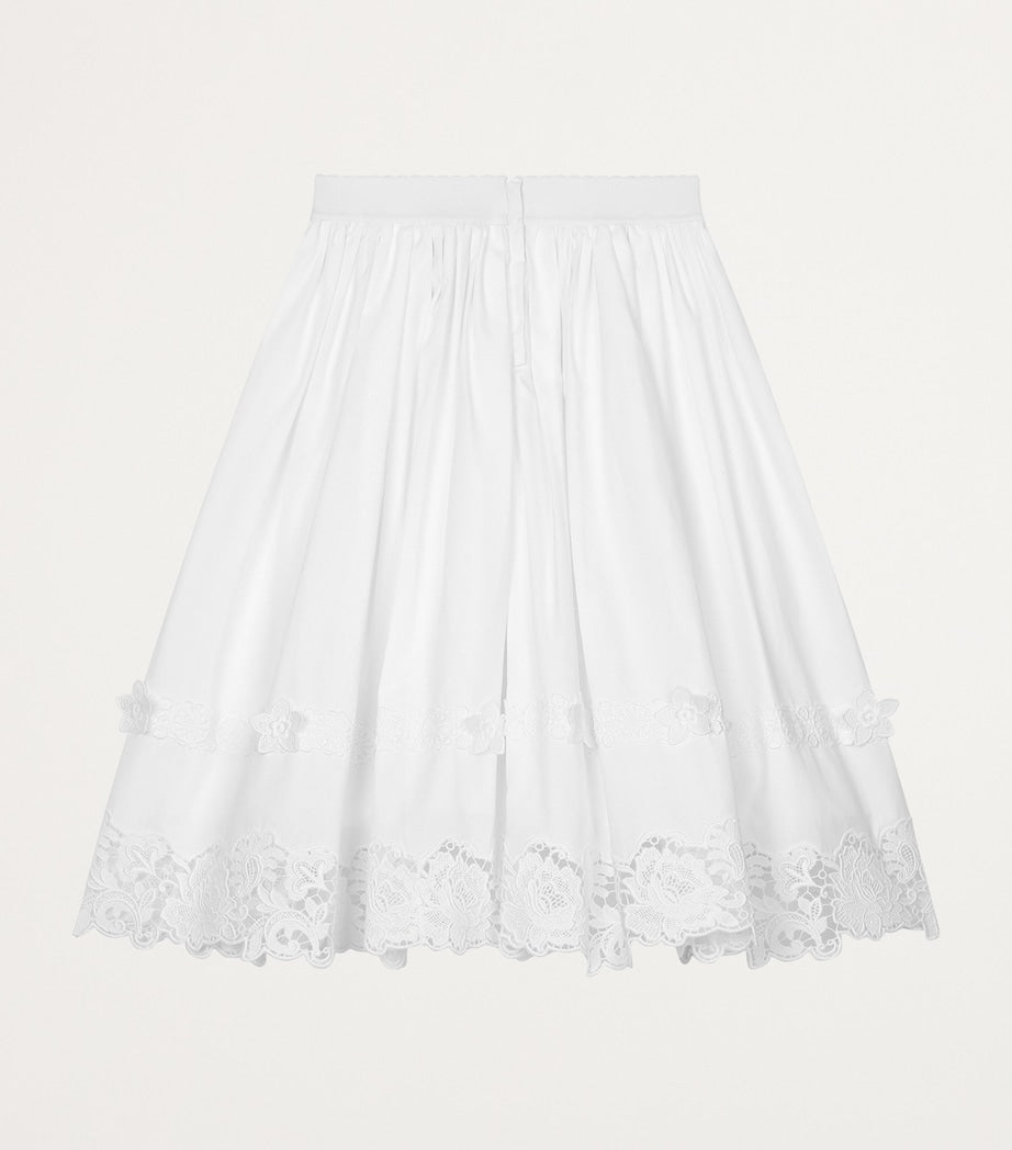 Dolce & Gabbana Kids Lace-Trim Floral Skirt (8-12+ Years)