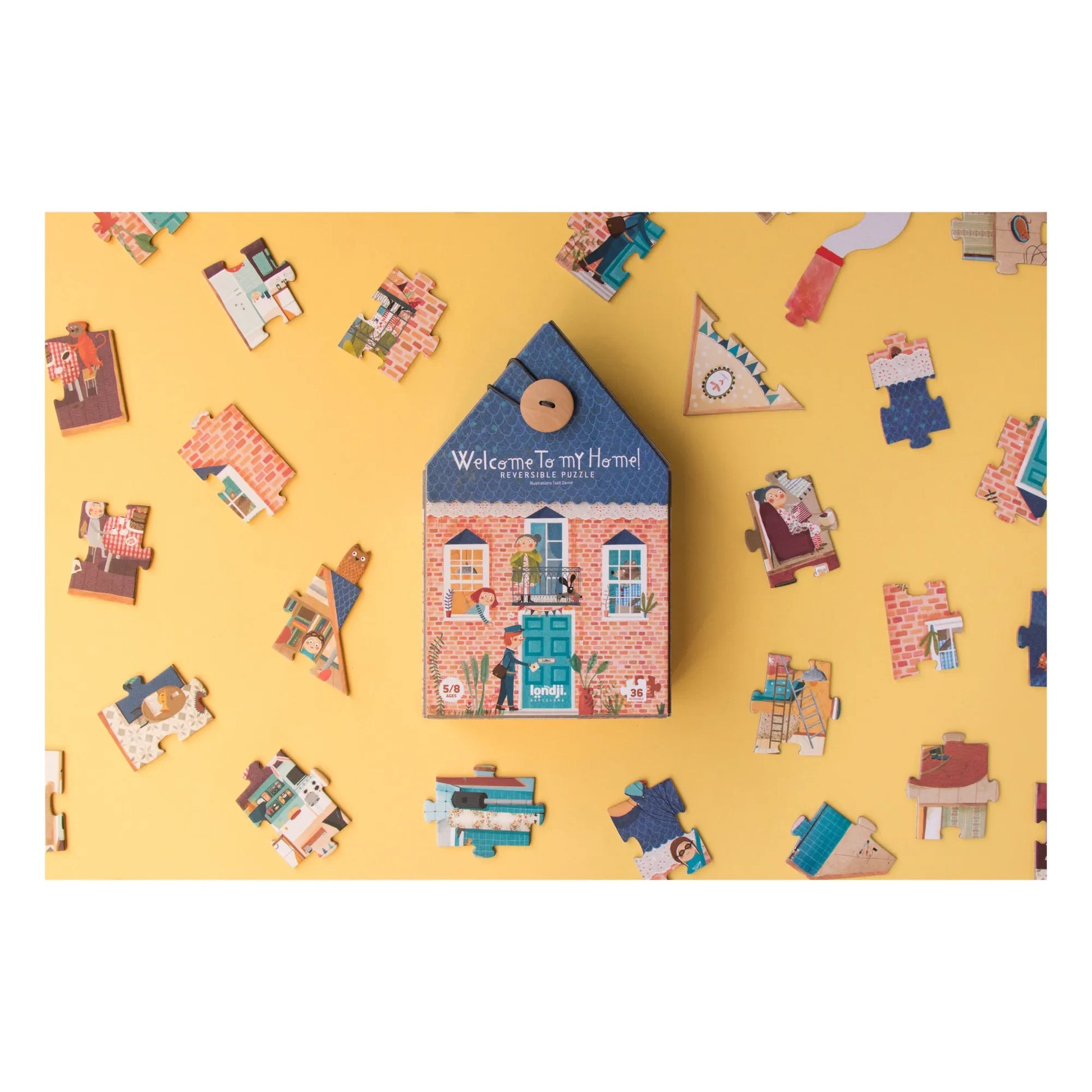 Londji - Double-sided Welcome To My Home Puzzle - 36 pieces
