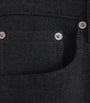 Brushed Twill Straight Trousers