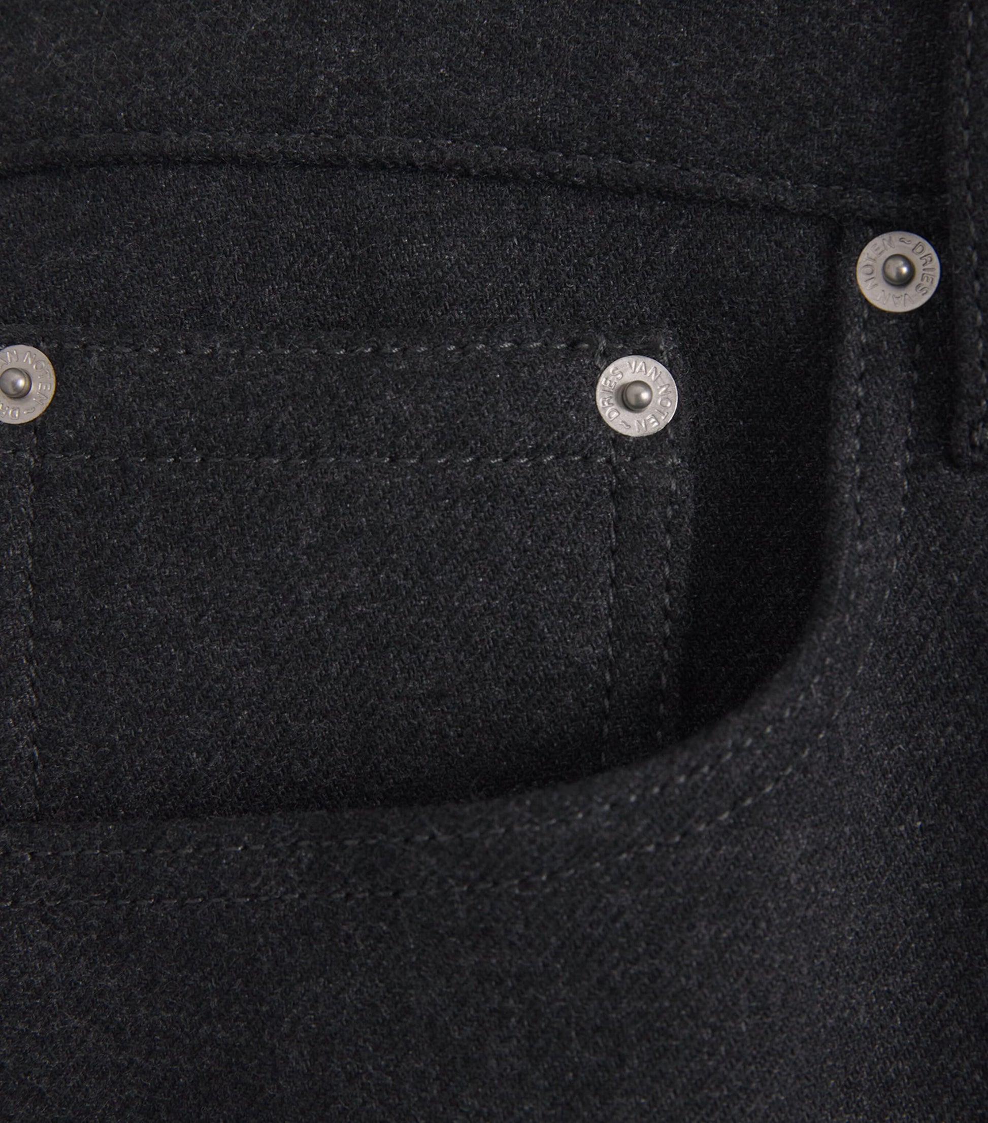 Brushed Twill Straight Trousers