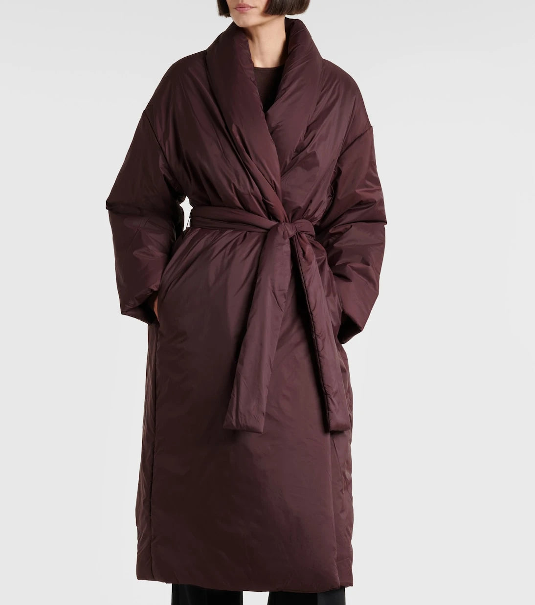 Leset - Bo belted taffeta puffer coat