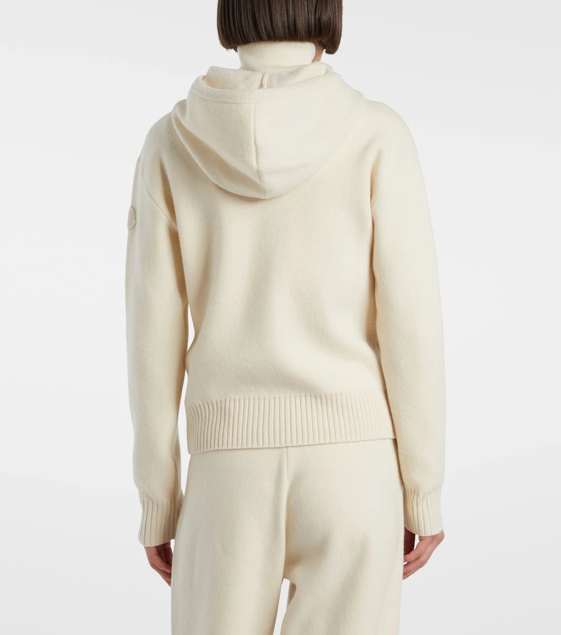 Moncler - Hooded wool and cashmere zip-up cardigan