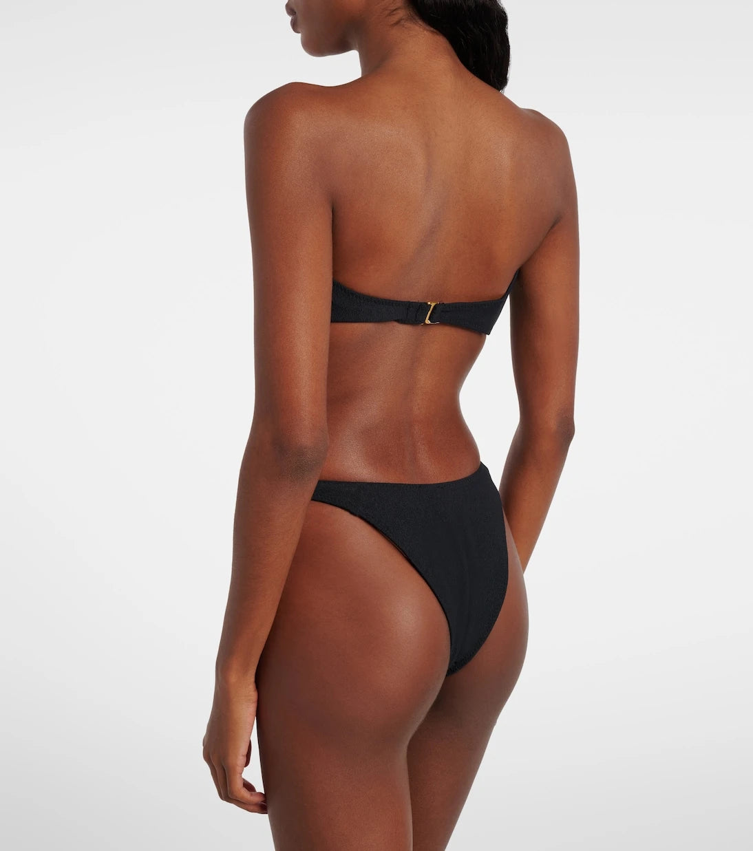 Same - Rosette floral-appliqué bandeau bikini top