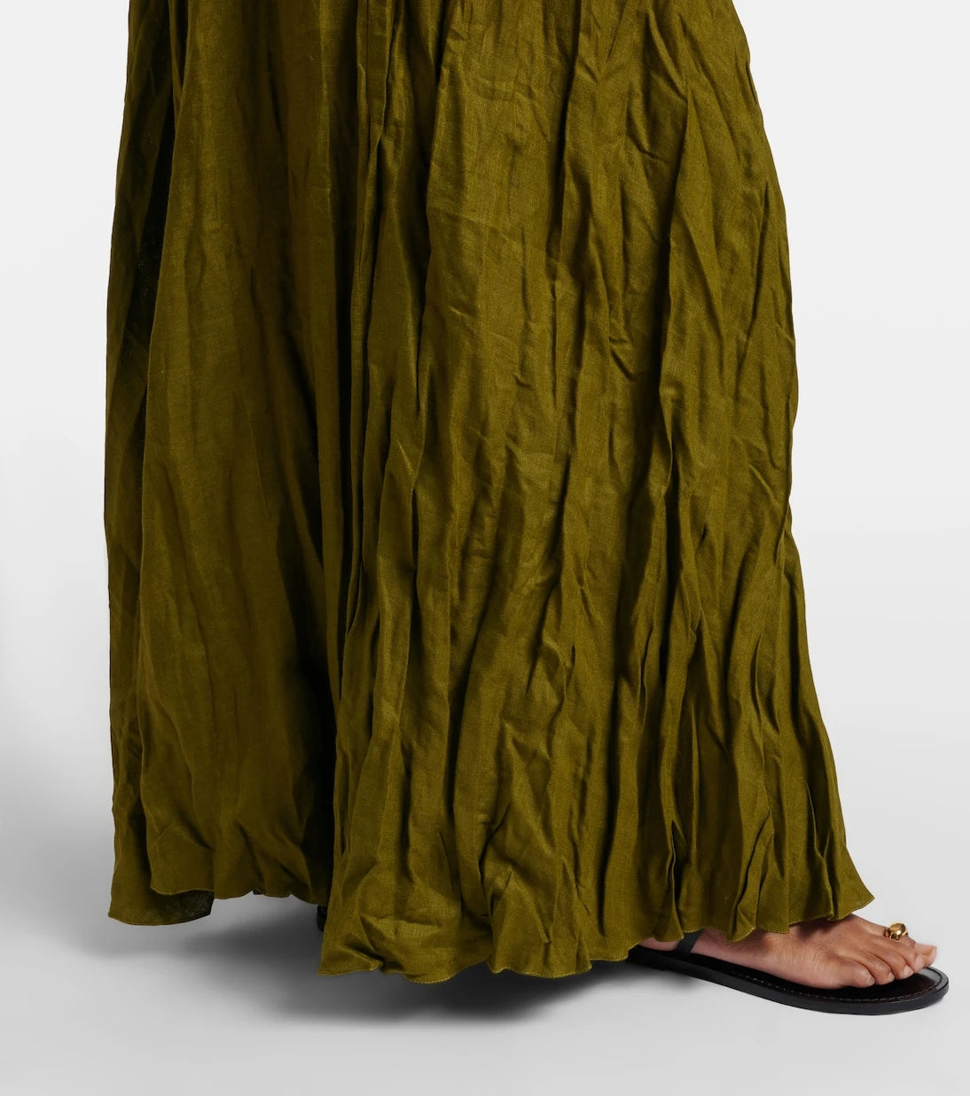 Johanna Ortiz - Linen-blend maxi skirt