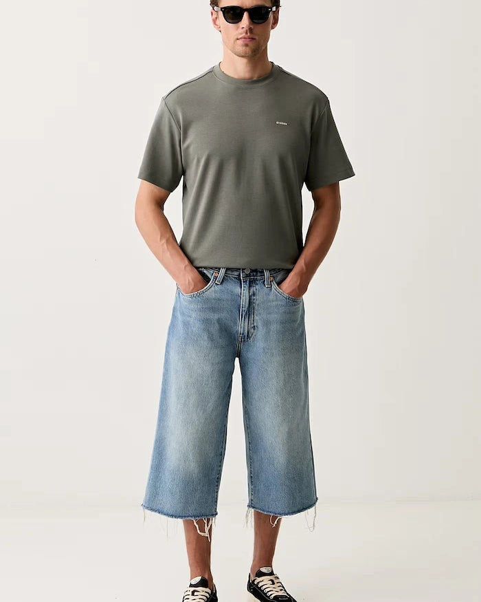 Levi's къс панталон мъжки от деним 478 BAGGY CAPRI