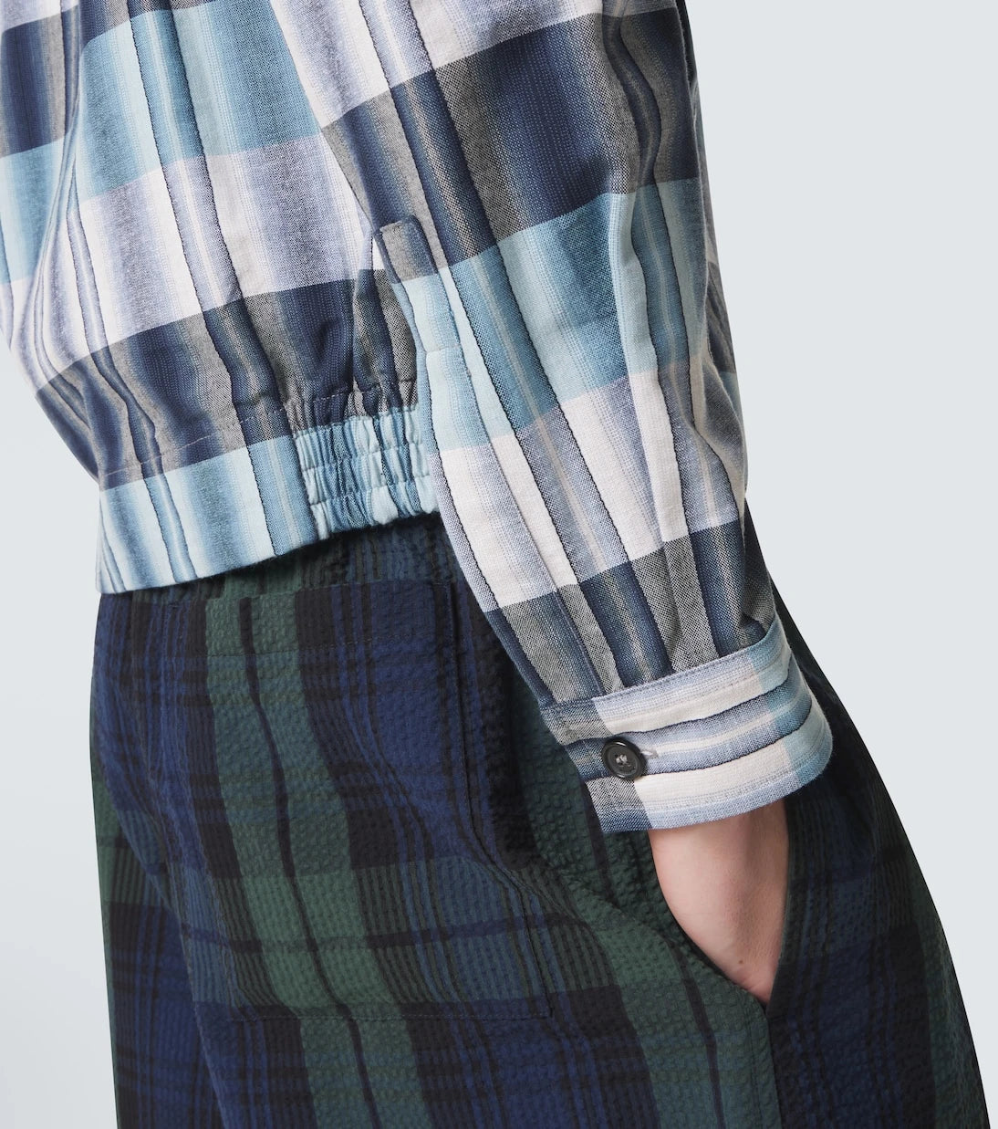 JW Anderson - Checked cotton blouson jacket