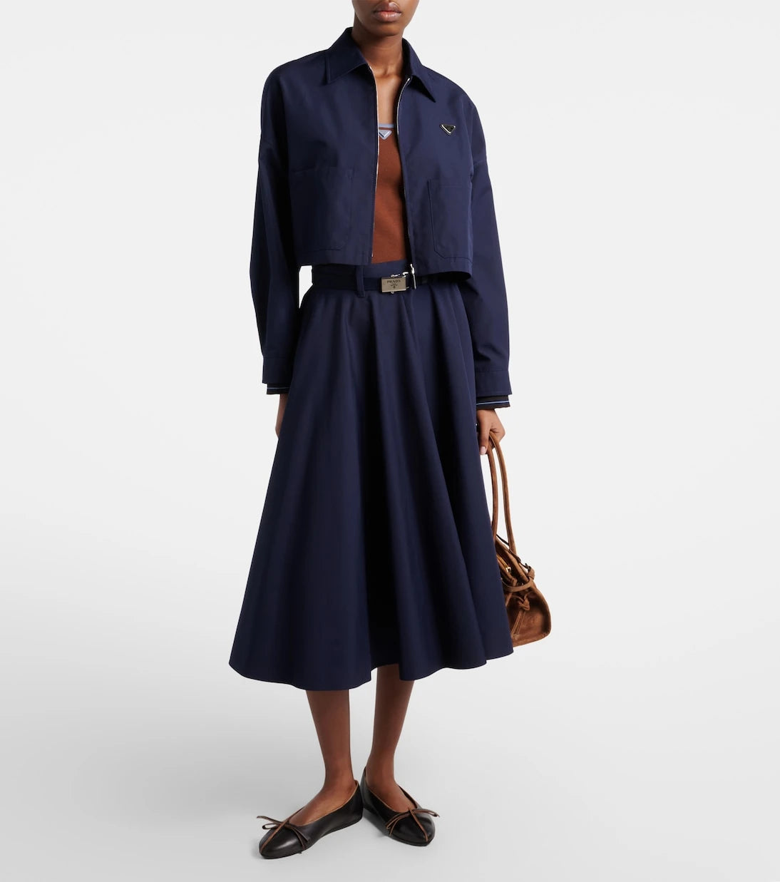 Prada - Poplin blouson jacket
