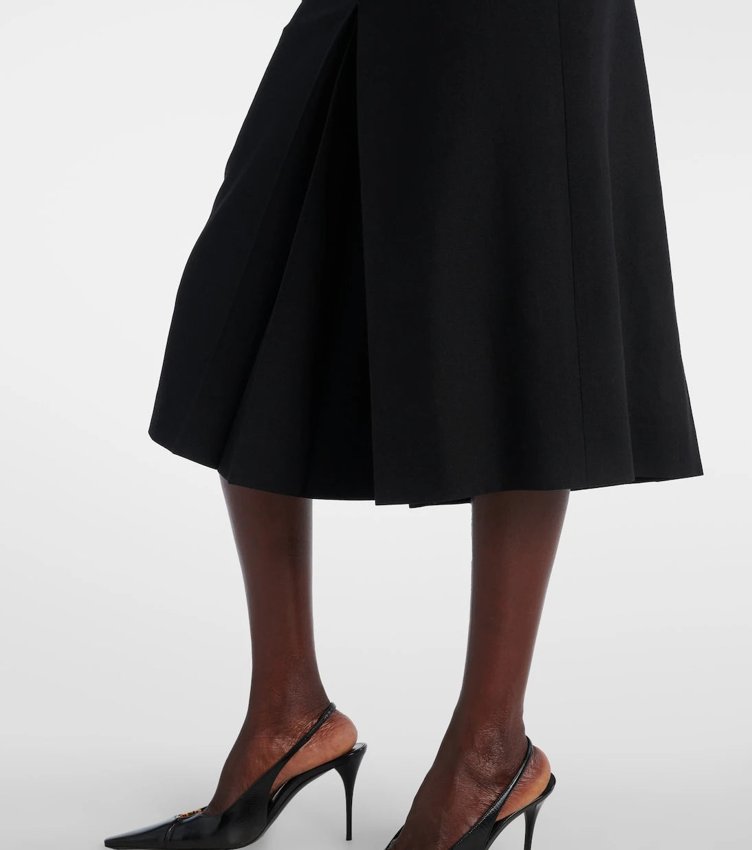 Saint Laurent - Mid-rise wool culottes