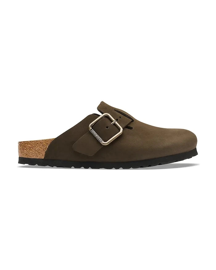 Birkenstock Nubuk Boston Wire Buckle Nubuck Leather Sabot