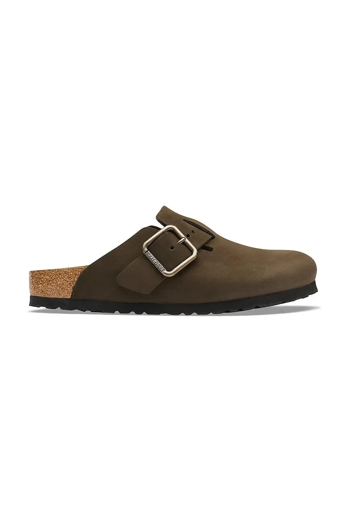 Birkenstock Nubuk Boston Wire Buckle Nubuck Leather Sabot