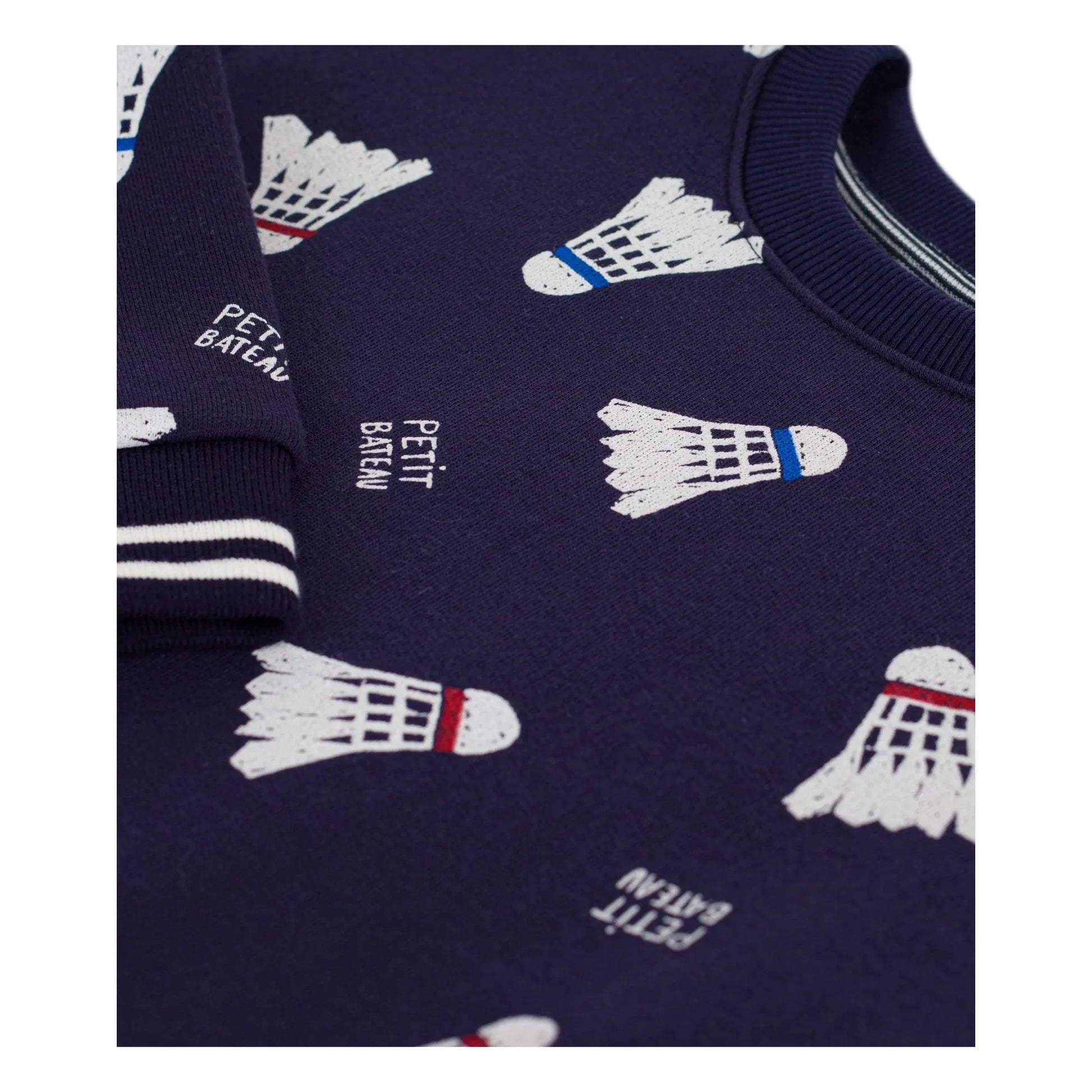 Petit Bateau - Badminton fleece sweatshirt | Midnight blue