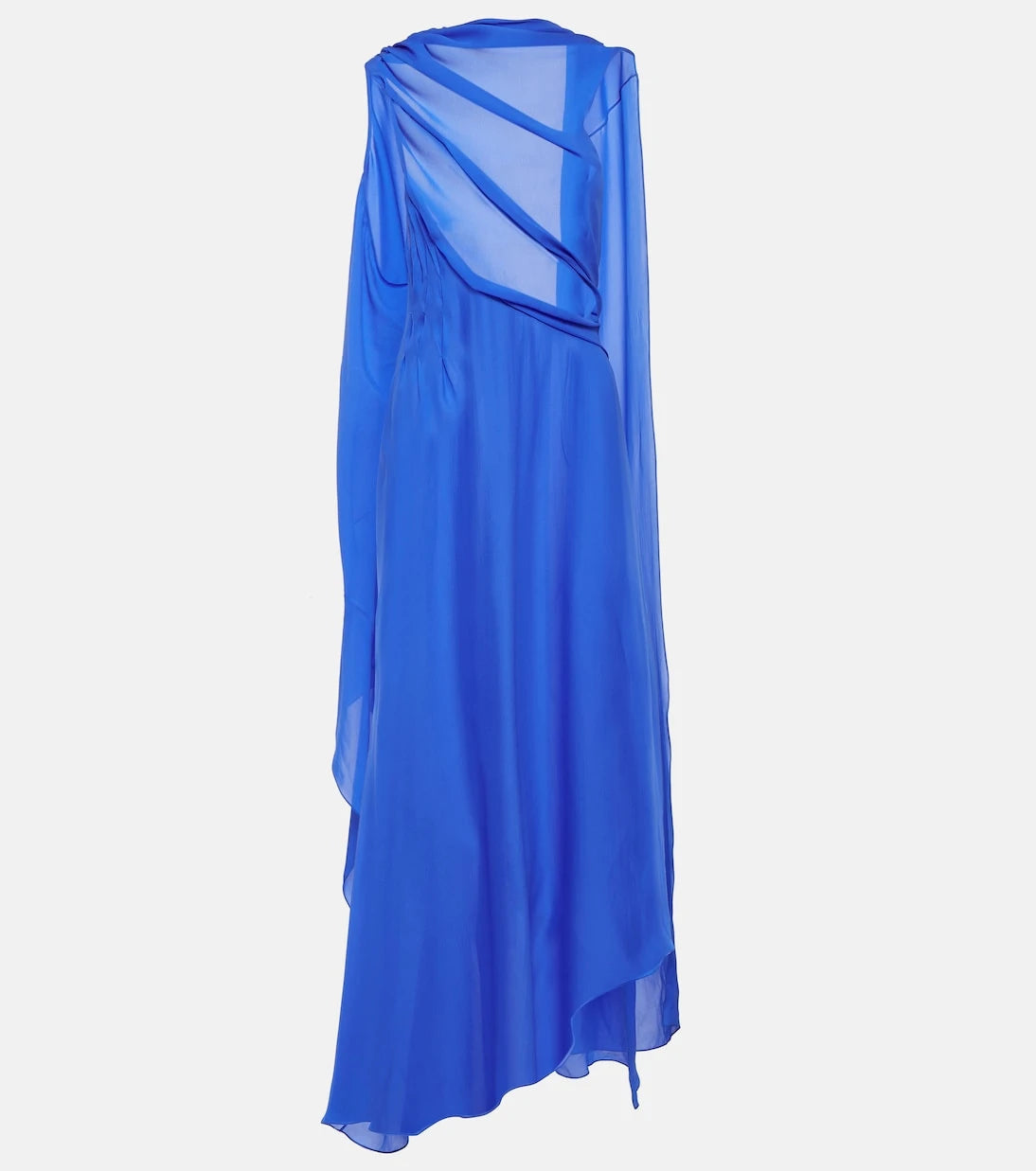Givenchy - Draped asymmetric silk satin gown