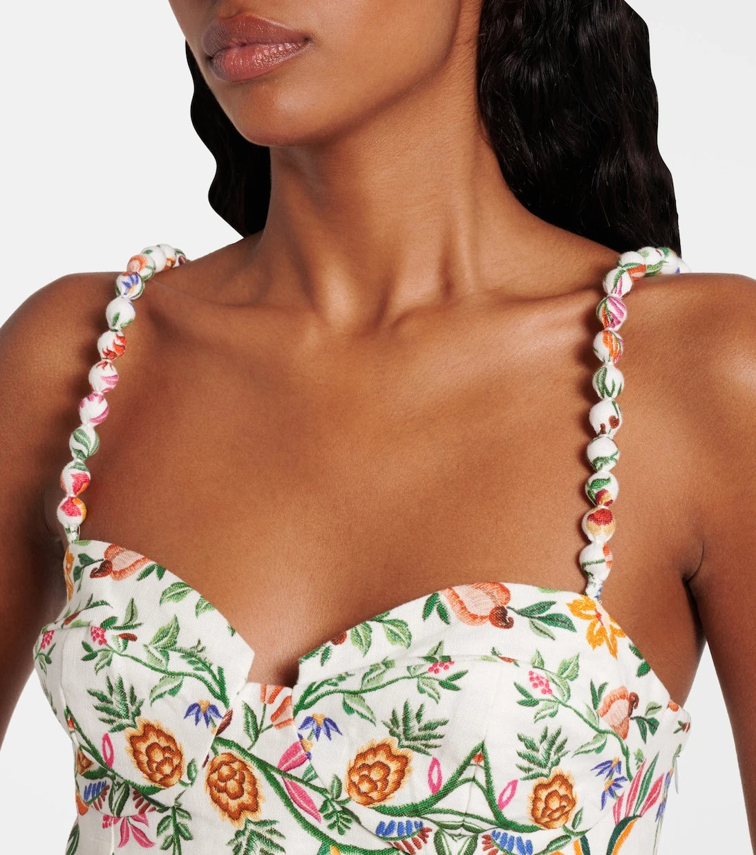 Farm Rio - Delicate Forest floral linen romper