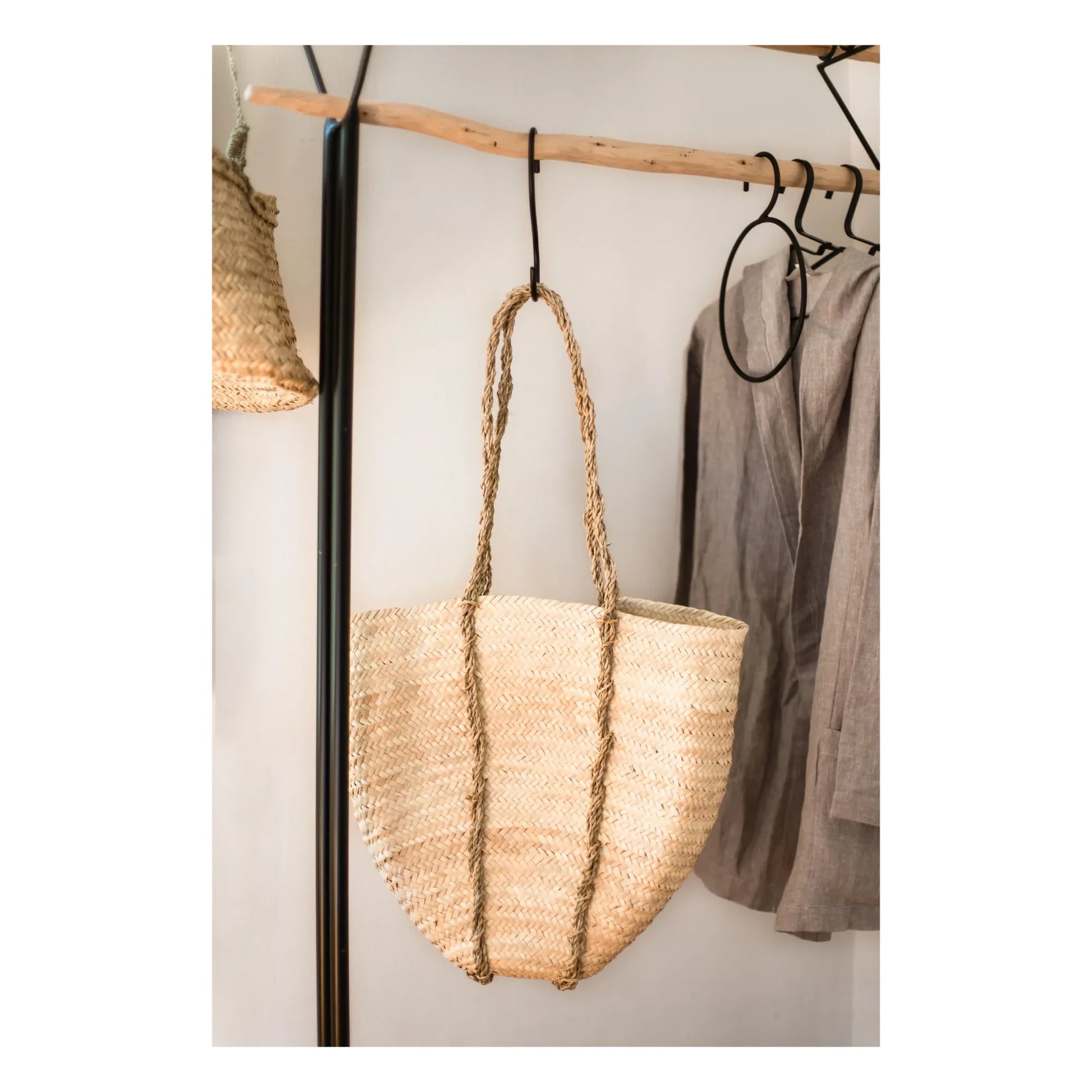Cosydar - Clothing Rack with Stick Shelf  | Black