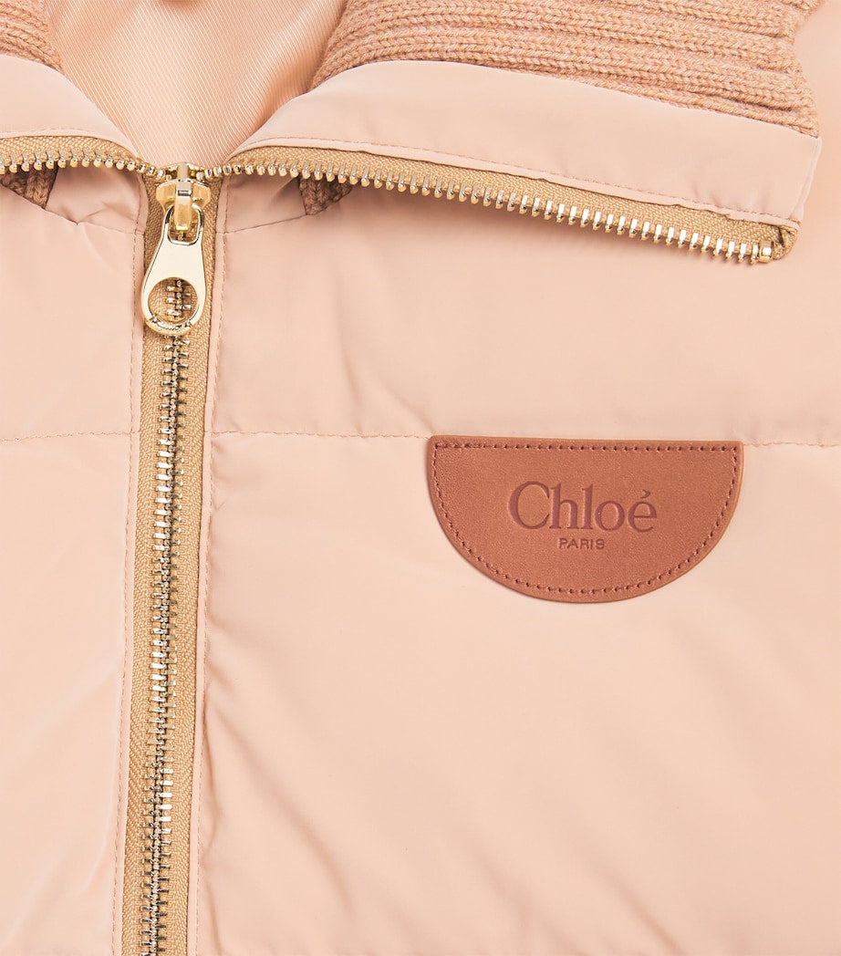 Chloé Kids Down-Filled Quilted Coat (6-12 Years)