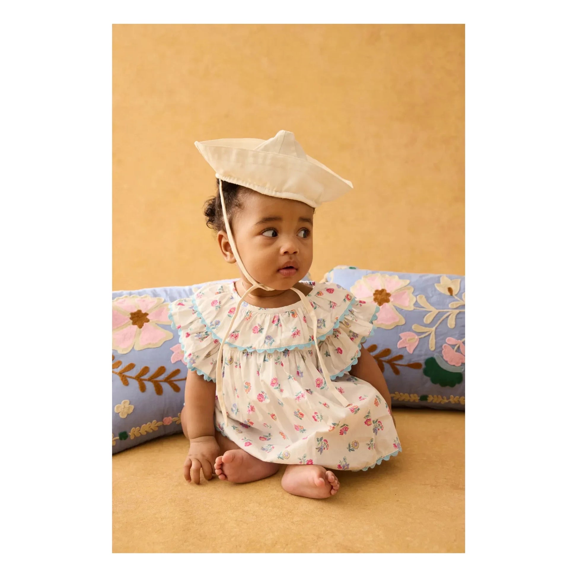 Louise Misha - Anusha Organic Cotton romper | White