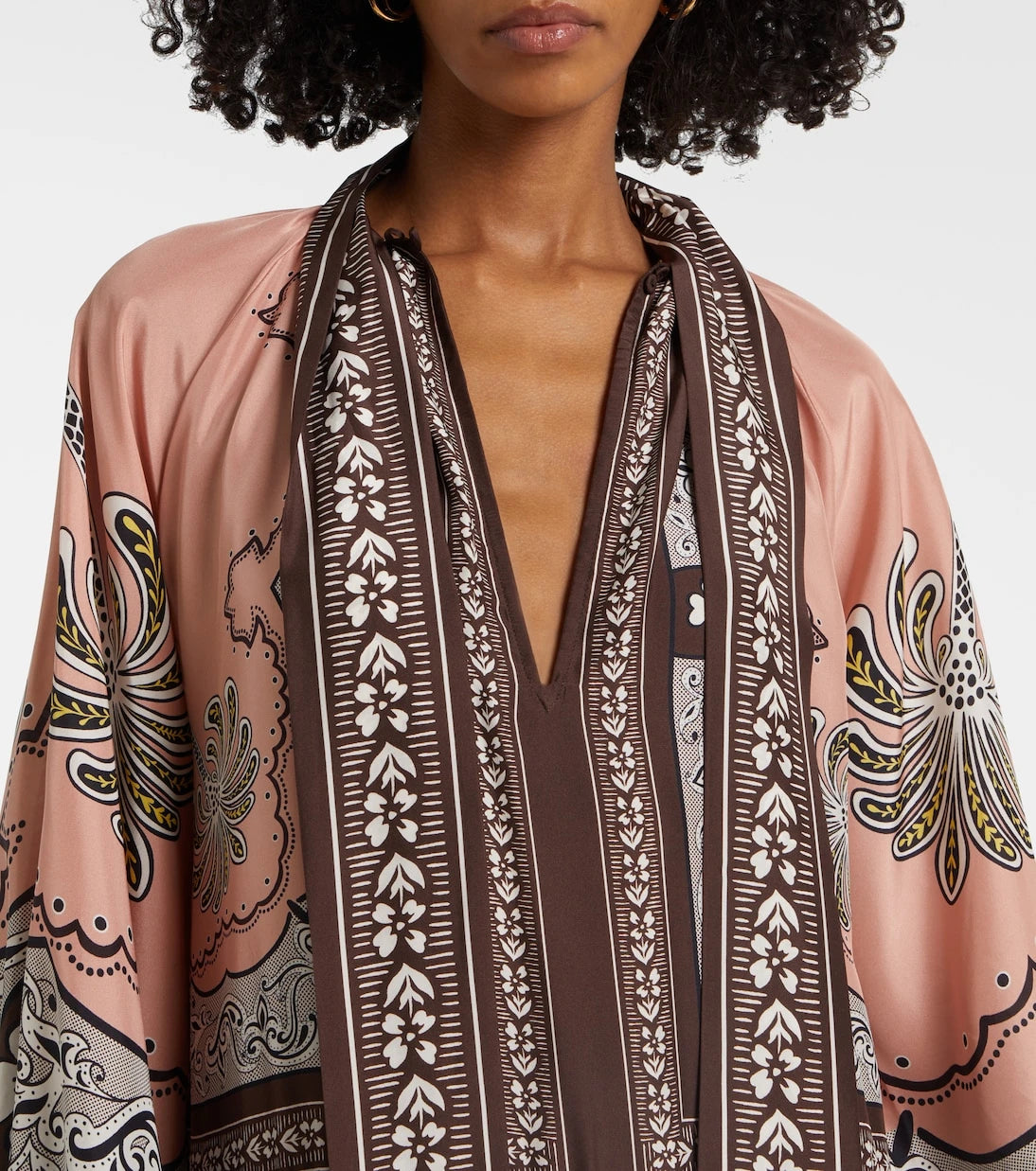 La DoubleJ - Athena printed silk maxi dress