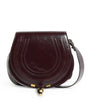 Chloé Red Small Leather Marcie Saddle Bag