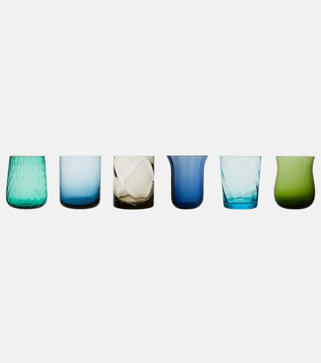 Bitossi - Set of 6 glass tumblers