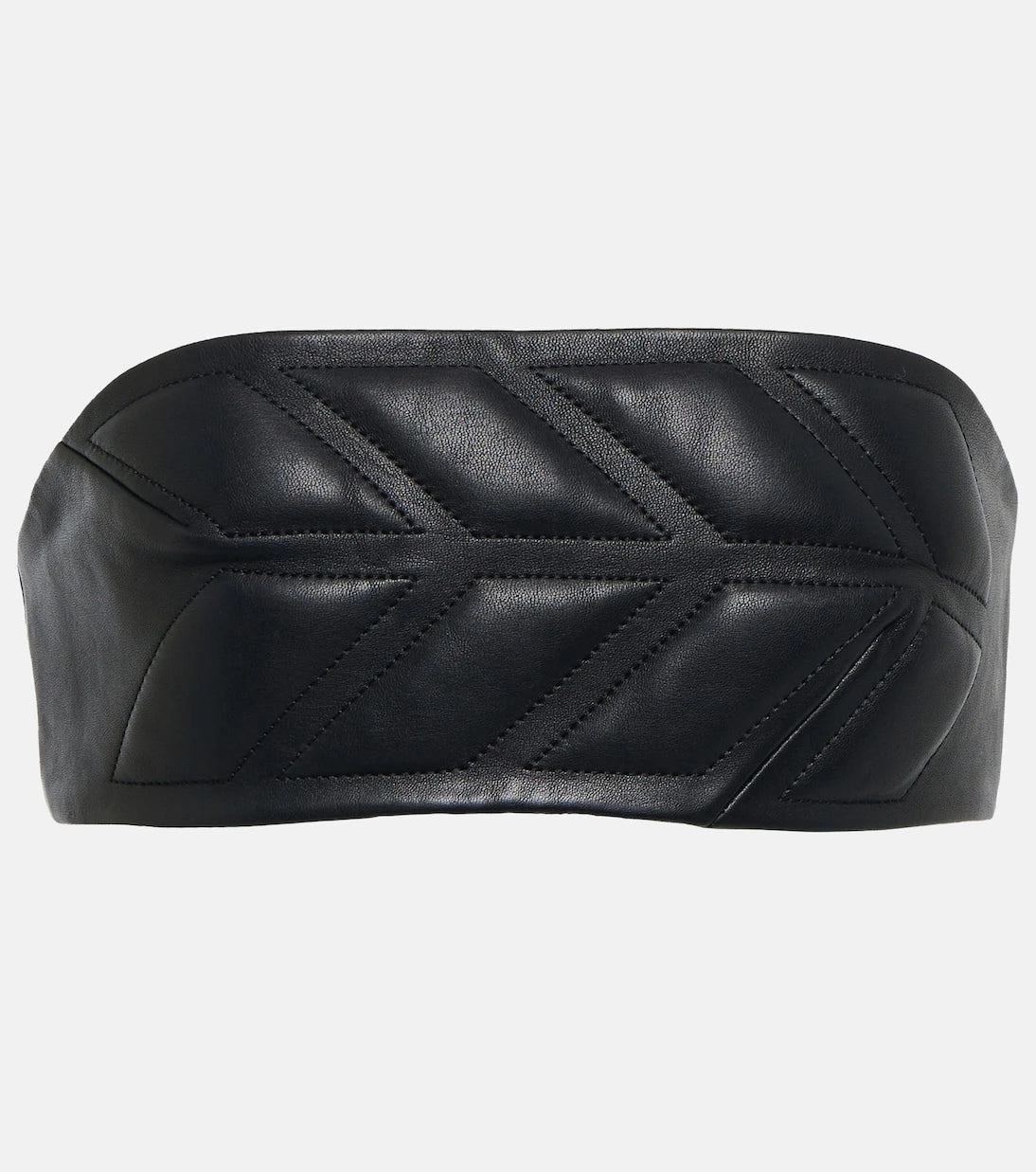 David Koma - Quilted leather top