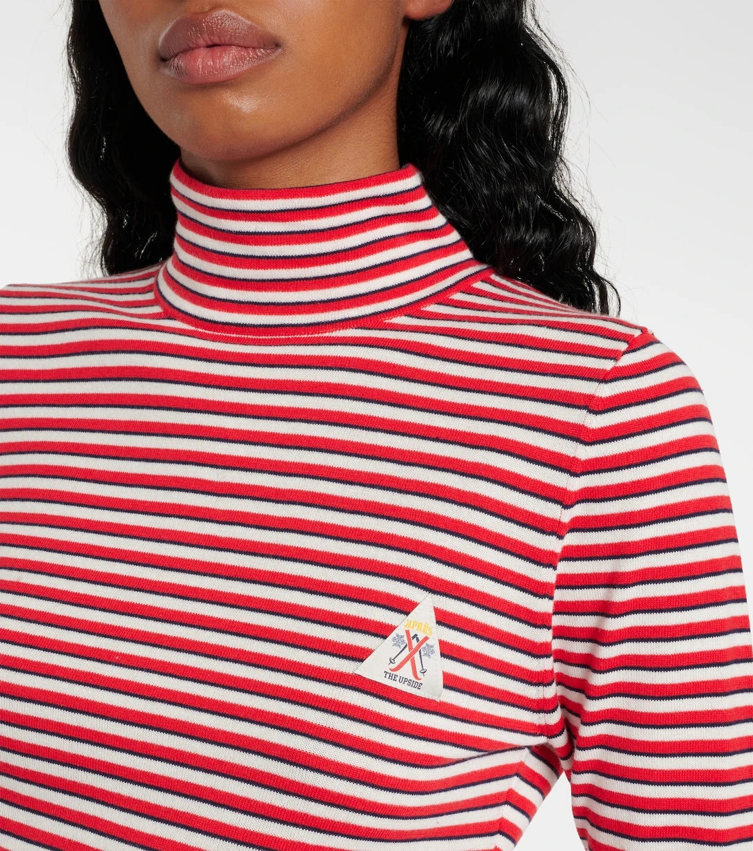 The Upside - Raie striped cotton turtleneck top