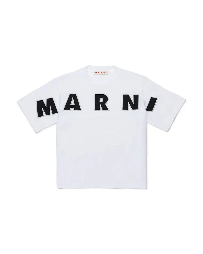 Детска памучна тениска Marni MT303F T-SHIRT