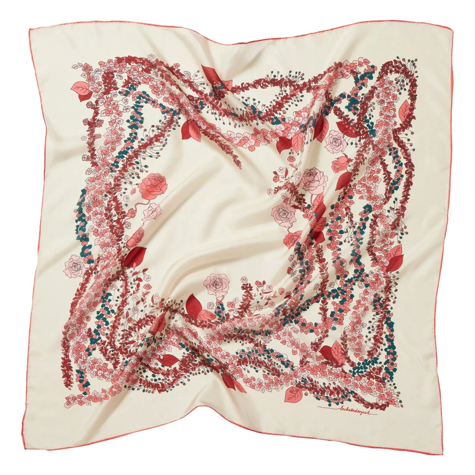 Becksöndergaard - Wintery Sia Silk Scarf | Ecru