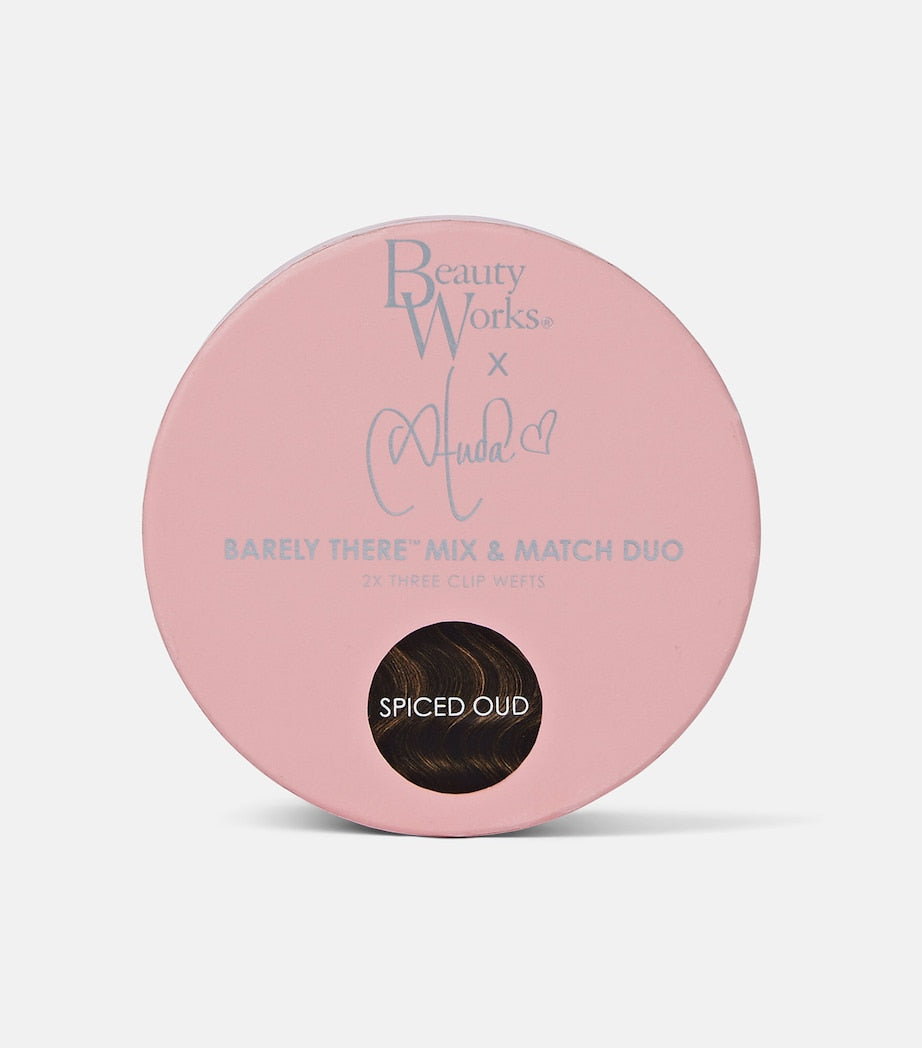 Beauty Works x Huda BARELY THERE Mix & Match Duo Clip-In Hair Extensions (20")