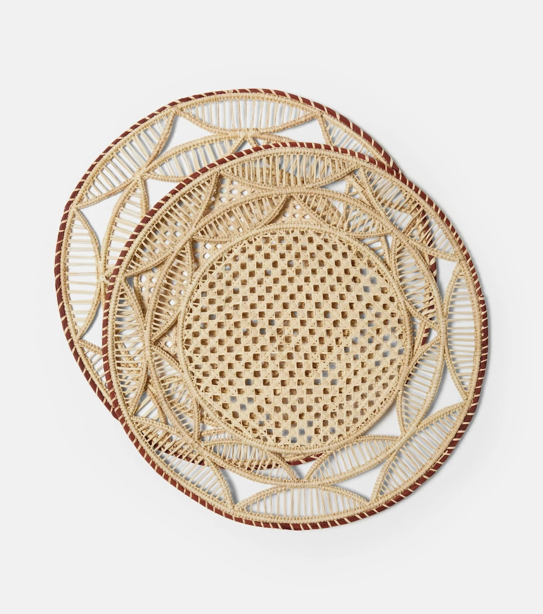La DoubleJ - Sol Brick set of 2 woven placemats