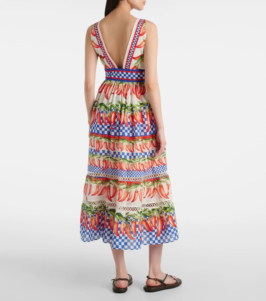 Farm Rio - Printed cotton midi dress