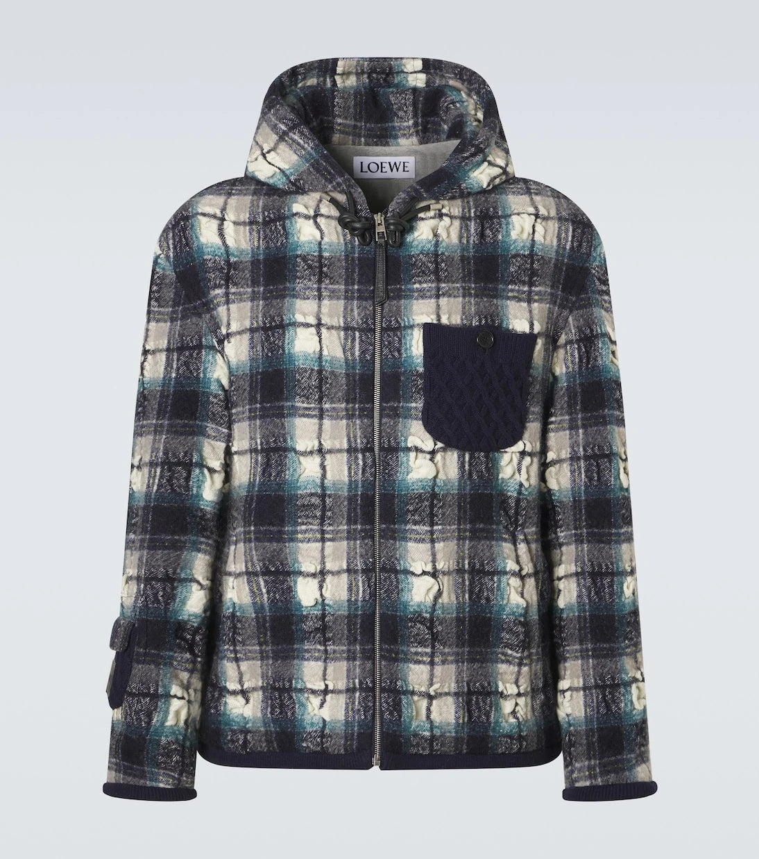 Loewe - Plaid wool and linen jacket