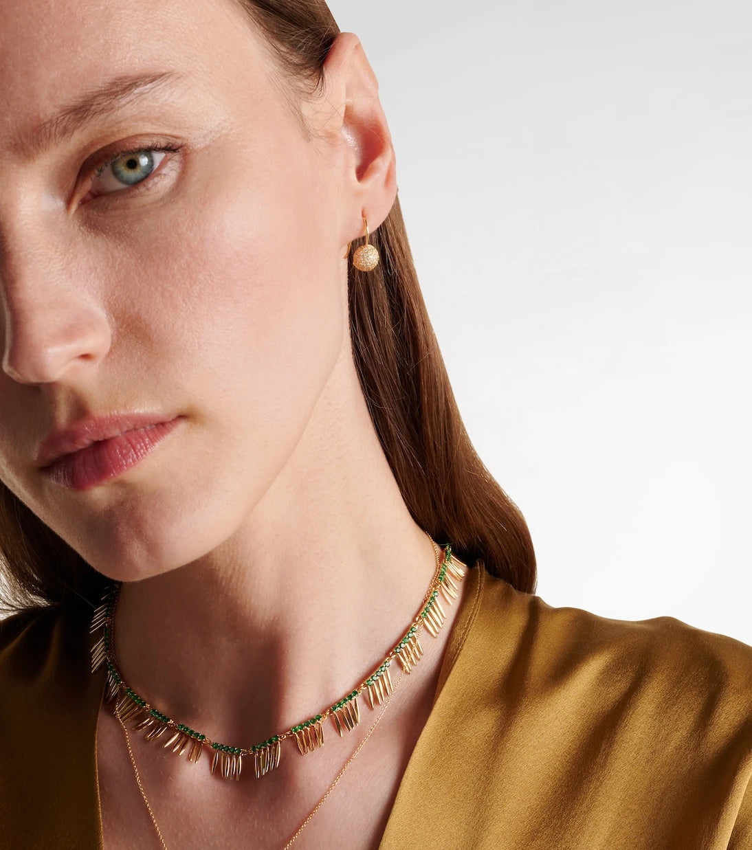 Ileana Makri - Sphere 18kt gold earring with diamonds