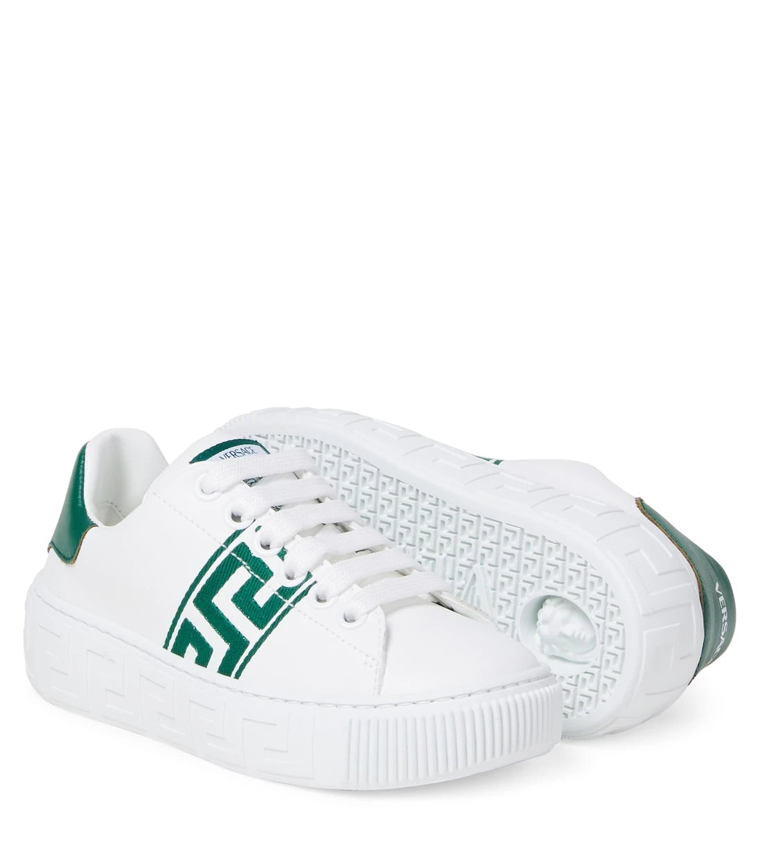 Versace Kids - Greca embroidered sneakers