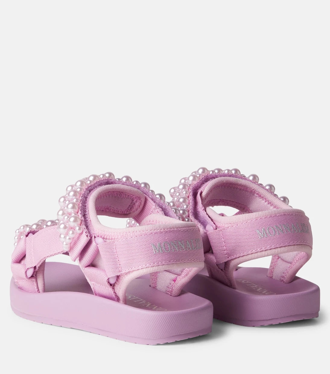 Monnalisa - Faux pearl-embellished sandals